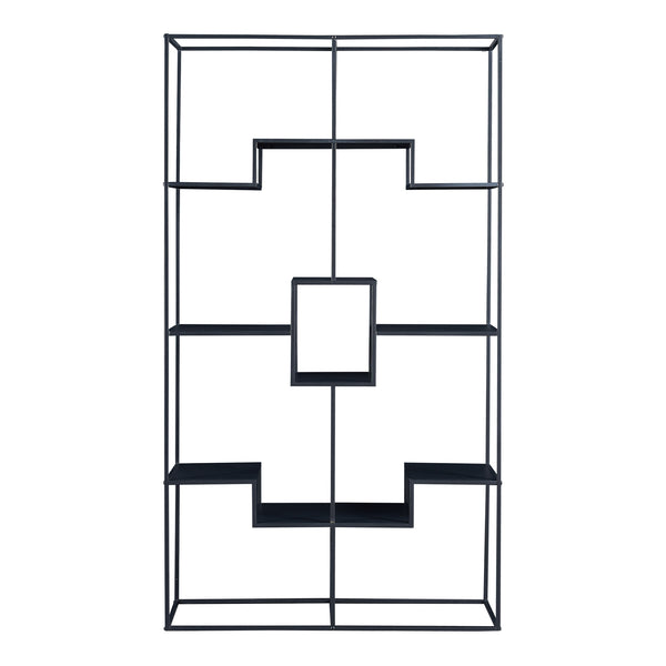 Étagère autoportante Råde 180 x 100 x 35 cm noir [en.casa]