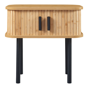 Table d'appoint Tvedestrand 48x30x45 cm Couleur bois/Noir [en.casa]