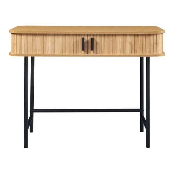 Console Tvedestrand 100x50x76 cm Couleur bois/Noir [en.casa]