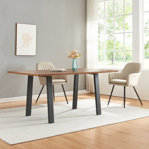 Structure de table Lot de 2 Kraftisried 72x70cm Noir [en.casa]