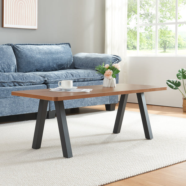 Ensemble de 2 pieds de table Mariager 42x40cm Noir [en.casa]