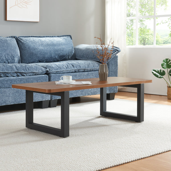 Ensemble de 2 pieds de table Lunderskov 35x50cm Noir [en.casa]