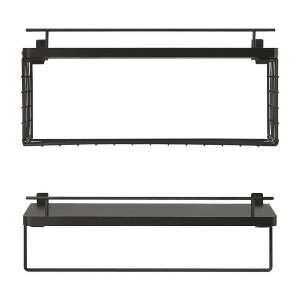 Étagère murale Vik lot de 2 noir [en.casa]