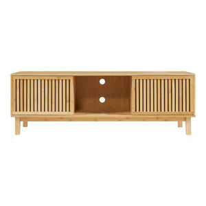 Meuble TV Ypäjä 150x42x50 cm Bambou Naturel [en.casa]