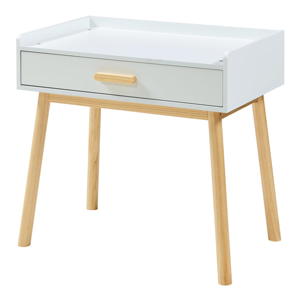 Ensemble de bureau et chaise pour enfants Skjervøy naturel blanc [en.casa]