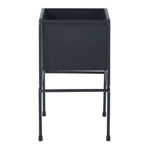 Porte-plantes Sveio lot de 2 métal noir [en.casa]