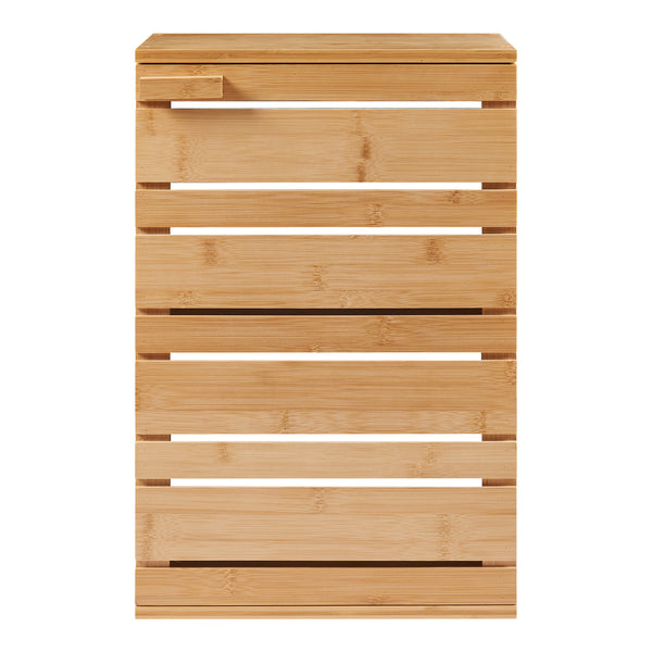 Armoire suspendue Epind 50x33x20 cm Bambou Nature [en.casa]
