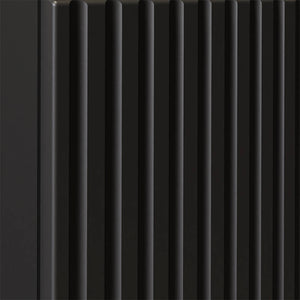 Colonne de salle de bain Newport avec 2 portes 140 x 30 x 25 cm noir [en.casa]