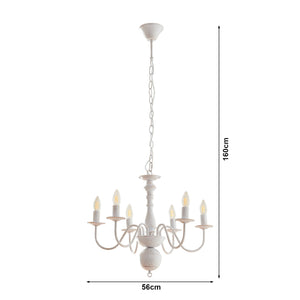 Lustre Berkeley blanc vintage lux.pro
