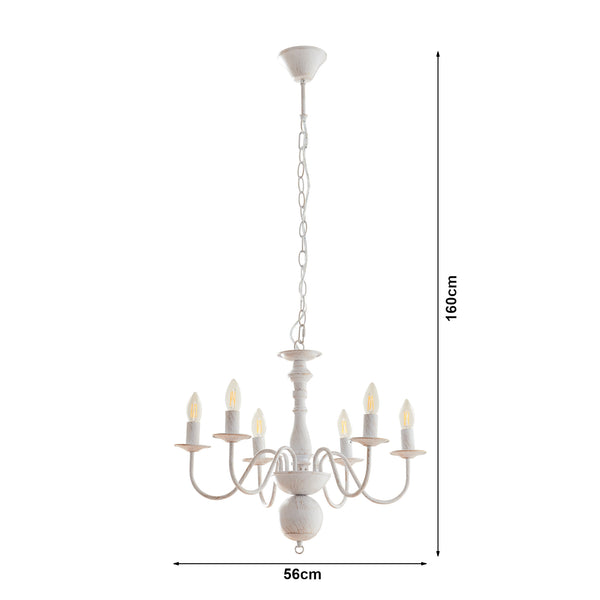 Lustre Berkeley blanc vintage lux.pro