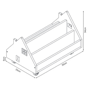 Chariot mobile pour livres d'enfants Vipsali Hausoptik