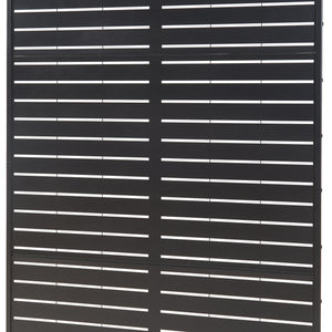 Cloison de séparation Trolu acier 200 x 100 x 50 cm noir casa.pro 