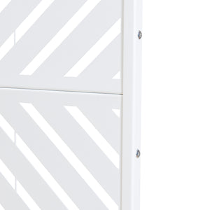 Cloison de séparation Kekan acier 200 x 100 x 50 cm blanc casa.pro 