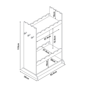 Porte-manteau pour enfants Vestnes avec miroir 115x63x38 cm Cotton Candy [en.casa]