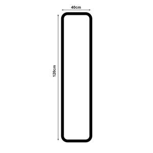 Miroir mural Ristijarvi 120 x 40 cm marron [en.casa] 