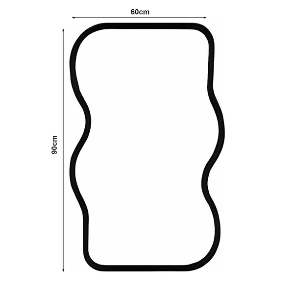 Miroir mural Bellerirnu 90x60 cm aspect chêne Sonoma [en.casa]