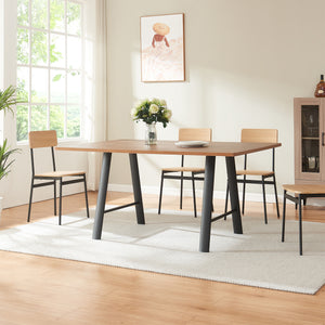 Ensemble de 2 pieds de table Hullem en acier 72x70x10 cm noir [en.casa]