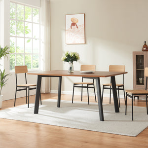 Pieds de table Hostang lot de 4 50x8x71 cm Noir [en.casa]