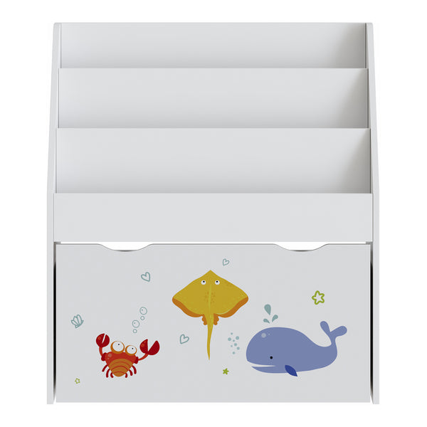 Étagère pour enfants Aarnskona 70 x 63 x 30 cm à motif Aqua Dream [en.casa] 