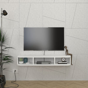 Meuble TV Oundsvas mural 120 x 30 x 19 cm blanc [en.casa] 