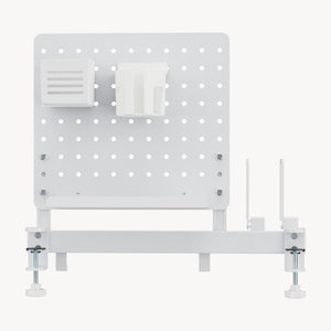 Organisateur de bureau Sauda à clipser 50x50 cm Acier Blanc [en.casa]