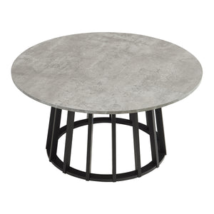 Table basse de salon Buzzard 90 x 45 cm effet béton noir [en.casa]
