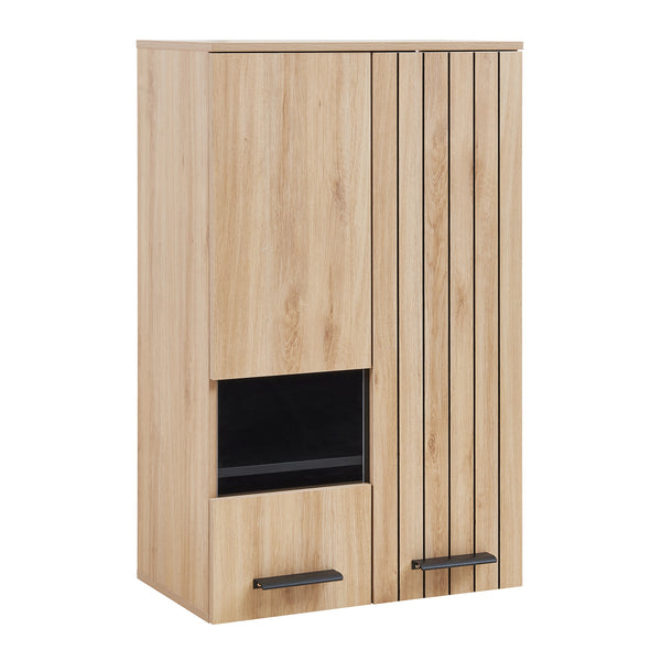Armoire murale Noppen 98 x 60 x 35 cm effet chêne [en.casa]