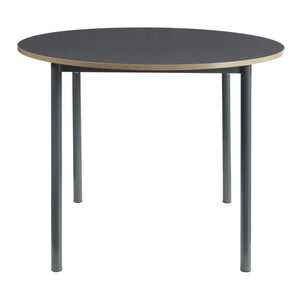 Ensemble de salle à manger Lindesberg pour 4 personnes avec table ronde marron clair [en.casa] 