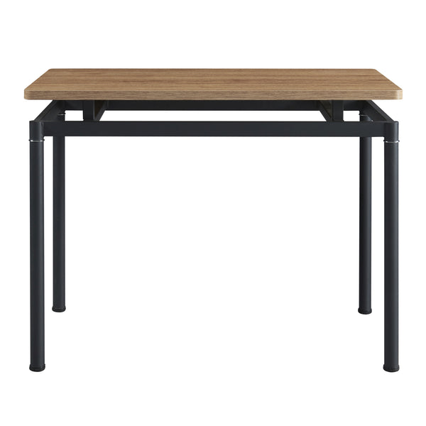 Ensemble de salle à manger Hemnes pour 4 personnes effet chêne / marron clair [en.casa] 