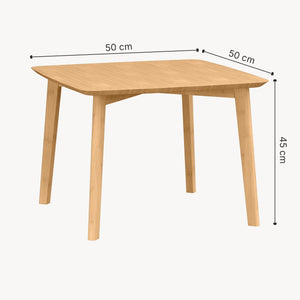 Table d'appoint Haad 45 x 50 x 50 cm bambou naturel [en.casa] 