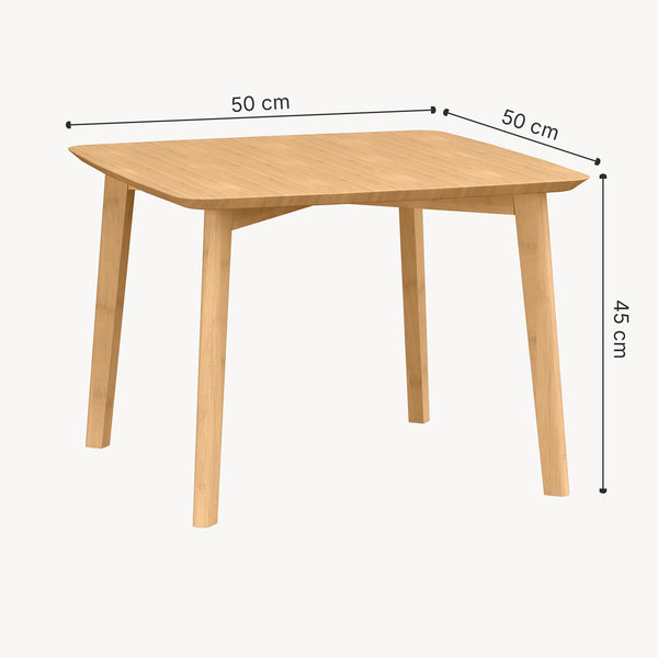 Table d'appoint Haad 45 x 50 x 50 cm bambou naturel [en.casa] 