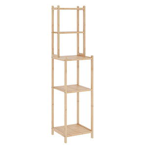 Étagère de salle de bain Anun bambou 128 x 30 x 30 cm naturel [en.casa]