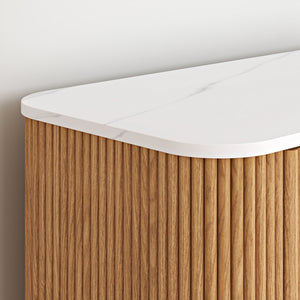Commode Kokunse avec 6 tiroirs 120x42x78 cm aspect chêne [en.casa]
