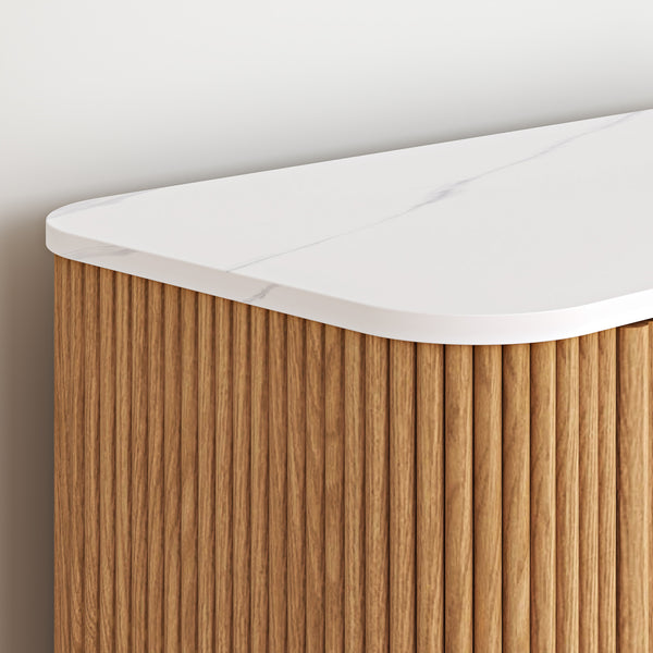 Commode Kokunse avec 6 tiroirs 120x42x78 cm aspect chêne [en.casa]