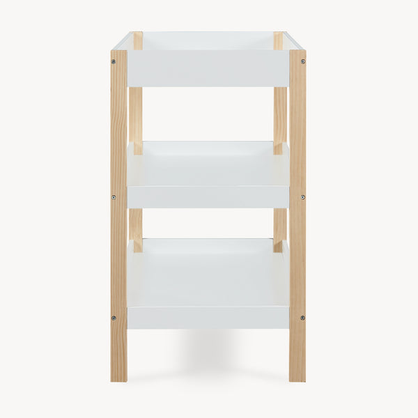 Table à langer Oupilu avec 2 étagères 91x82x53 cm Blanc [en.casa]