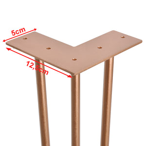 [en.casa] Pieds de table en épingles à cheveux – set de pieds en épingles à cheveux  (4 piéces)