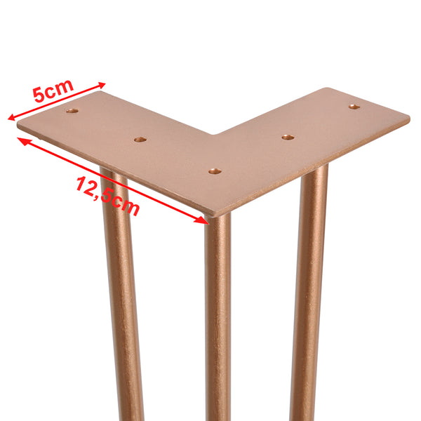 [en.casa] Pieds de table en épingles à cheveux – set de pieds en épingles à cheveux  (4 piéces)