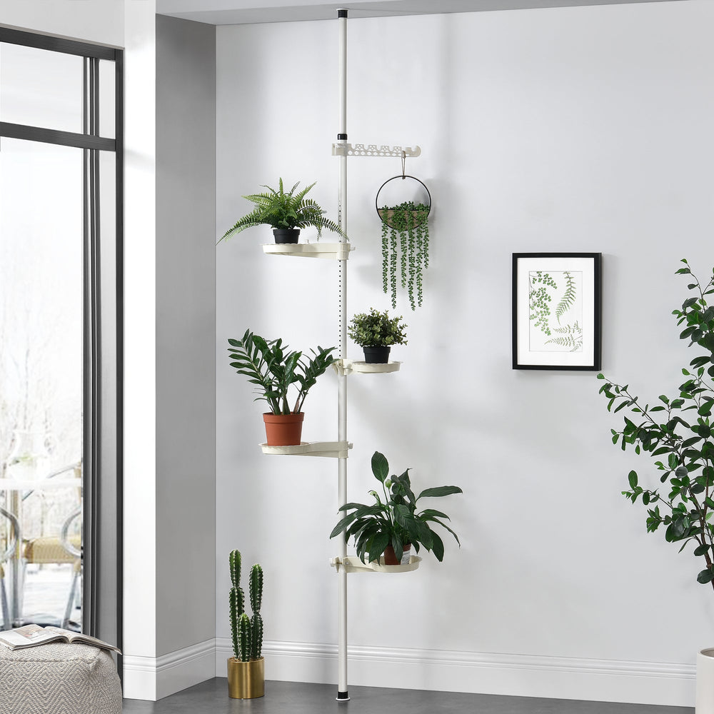 Étagère à plantes 110 - 305 cm télescopique porte-fleurs [en.casa] - premiumXL