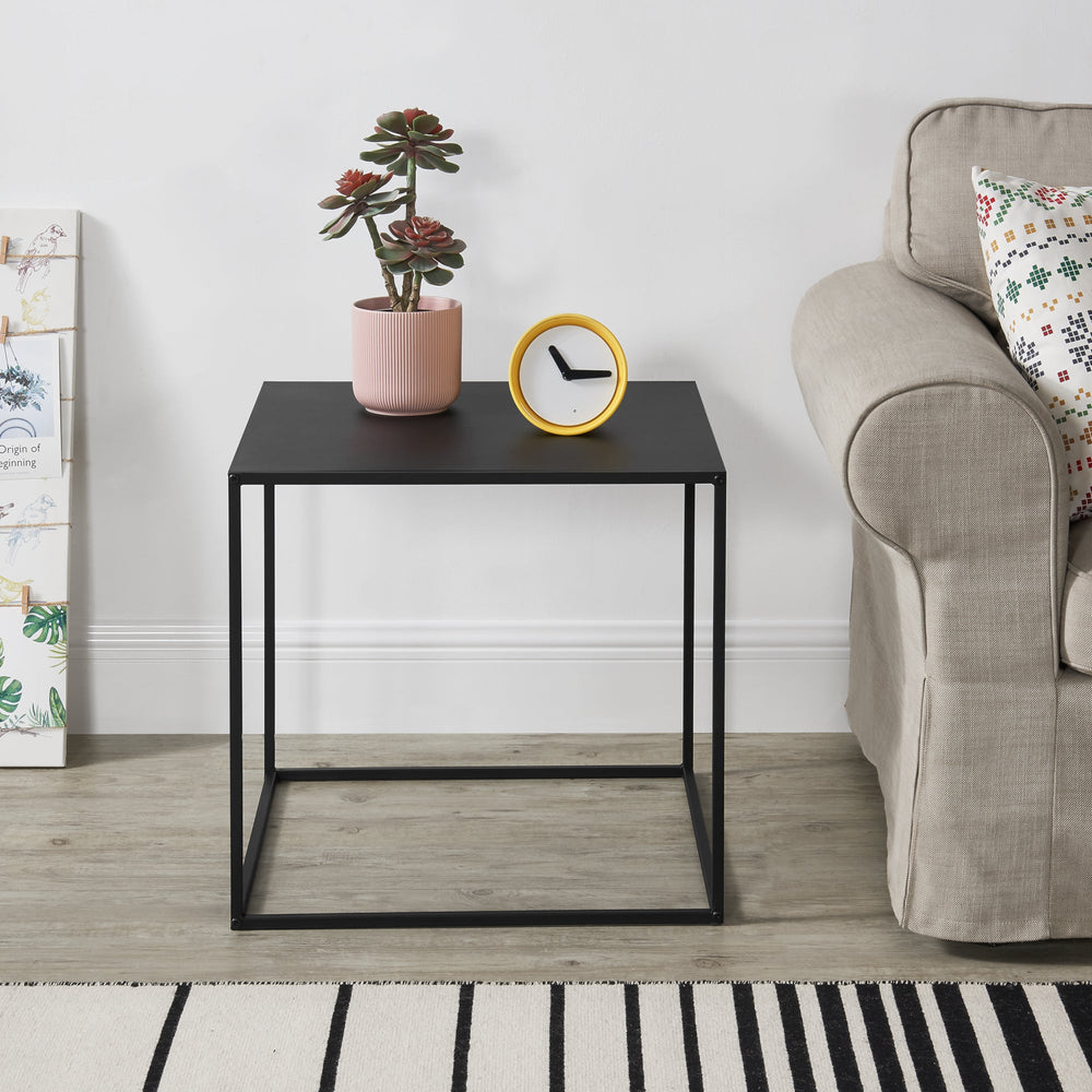 Table console métal noir en différentes tailles [en.casa] - premiumXL
