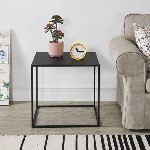 Table Console en Métal Plusieurs tailles Noir Mat [en.casa]