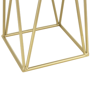 Porte-plantes Lennik lot de 2 métal noir couleur laiton [en.casa]