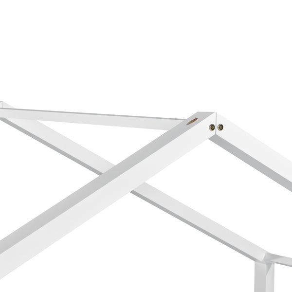 Lit D'enfant Design Maison Vardø Pin 90 X 200 Cm Blanc Mat [en.casa]