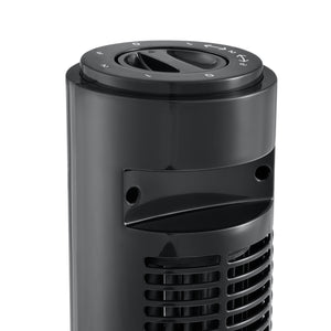 Ventilateur sur pied avec 3 vitesses Silencieux Oscillation Noir in.tec