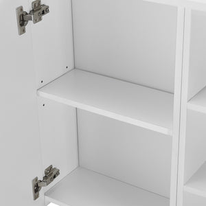 Armoire de salle de bain Harstad 64x80x20 cm Blanc [en.casa]