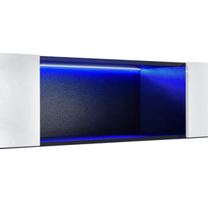 Planche d’escalade Thabong 150x30x30 cm avec éclairage LED Noir/Blanc en.casa