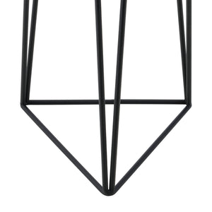 Support de pot de fleurs Menen 2 pcs. Noir-doré en.casa