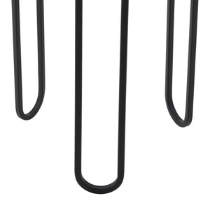 Support de pot de fleurs Modave 2 pcs Noir-doré en.casa