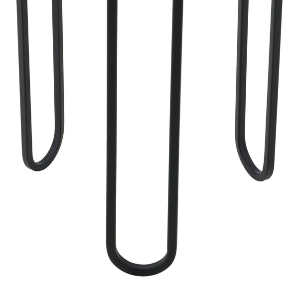 Support de pot de fleurs Modave 2 pcs Noir-doré en.casa