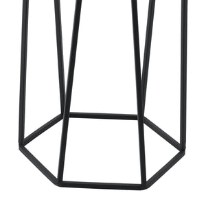 Support de pot de fleurs Musson 2 pcs Noir-Doré en.casa