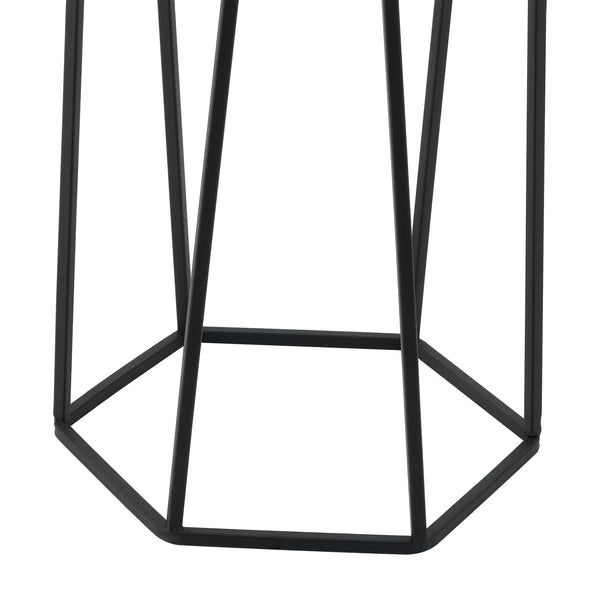 Support de pot de fleurs Musson 2 pcs Noir-Doré en.casa